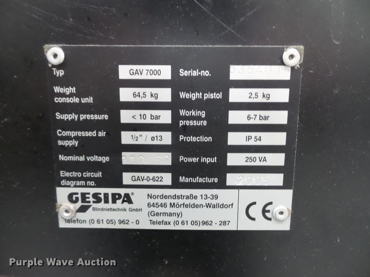 image for item DA0811 Gesipa 7000 automatic rivet machine