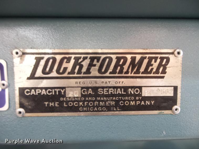 image for item DA0813 Lockformer 20 gauge Pittsburg lock
