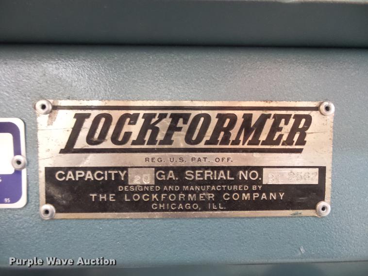 image for item DA0813 Lockformer 20 gauge Pittsburg lock