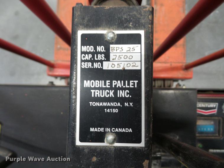 image for item DA0815 Mobile Pallet Truck BPS25 pallet jack