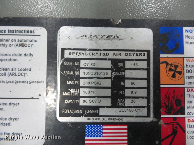 image for item DA0818 Airtek CT80 air dryer