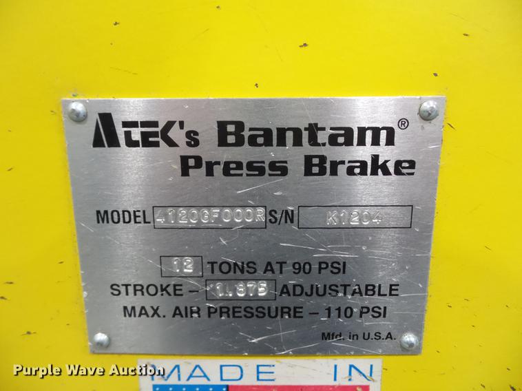 image for item DA0822 Atek 4120GF0004 press brake