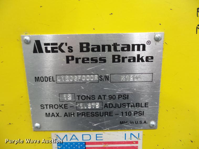 image for item DA0822 Atek 4120GF0004 press brake