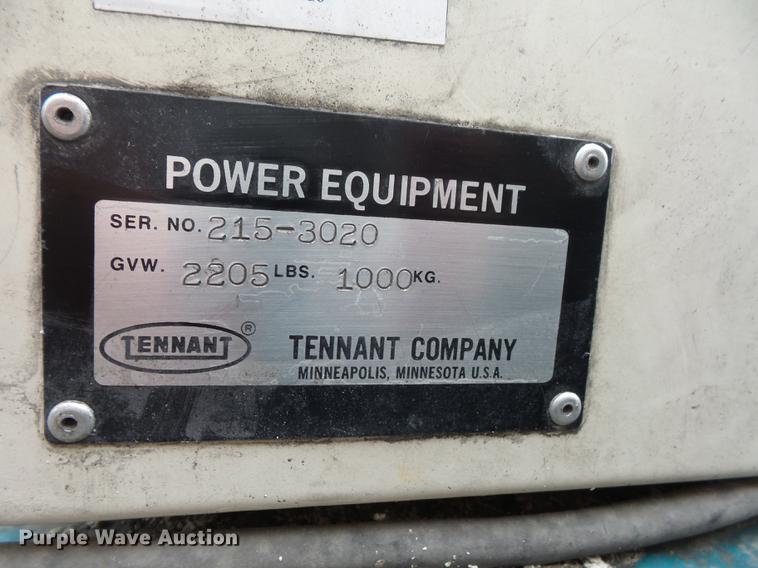 image for item DA0837 Tennant 215E sweeper
