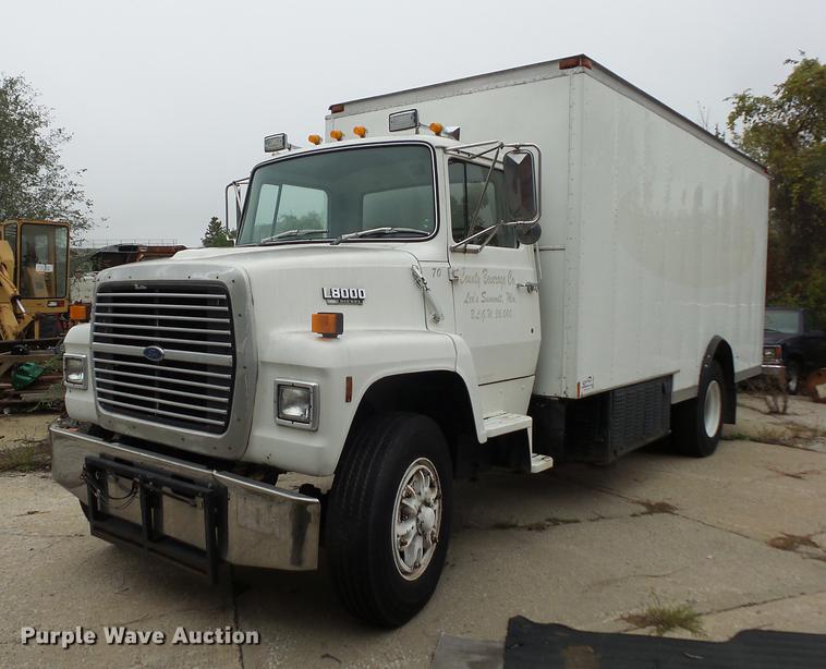 image for item DA0863 1990 Ford LN8000 refrigerated van truck