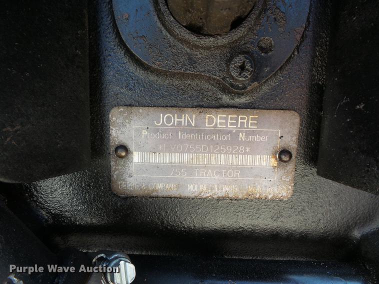 image for item DA0871 John Deere 755 tractor