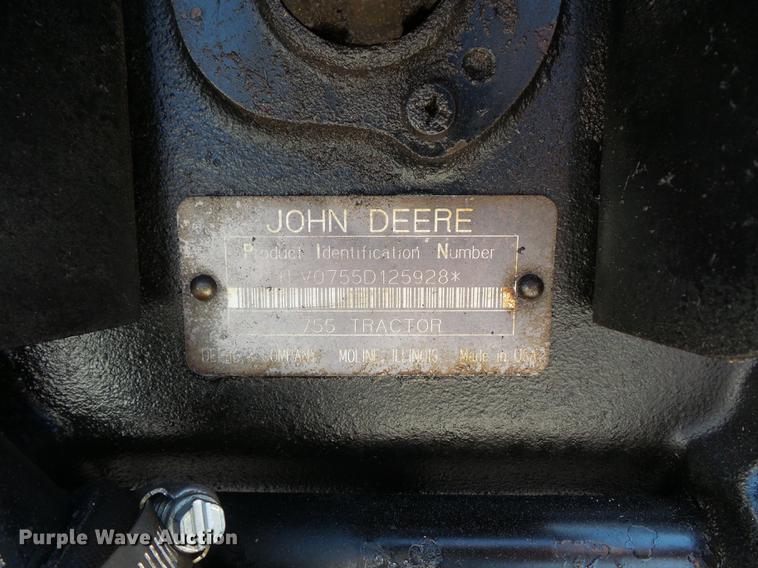 image for item DA0871 John Deere 755 tractor