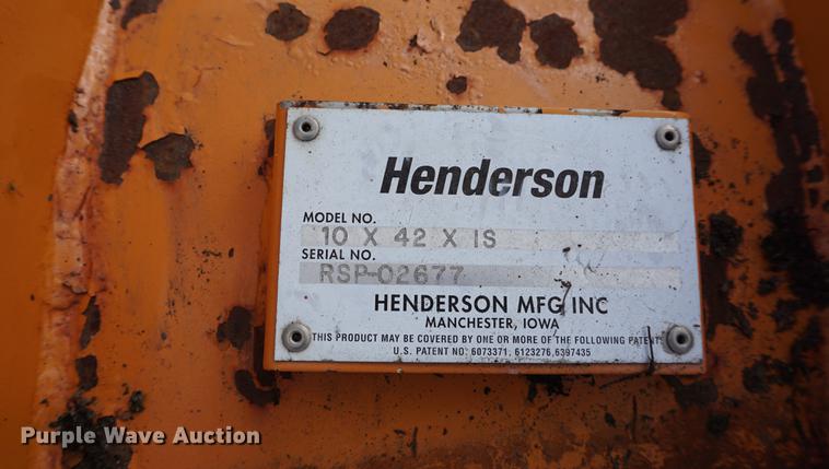 image for item DA1262 Henderson 10X42X15 snow plow