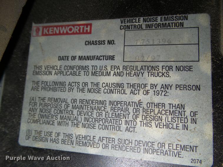 image for item DA7006 1997 Kenworth T300 box truck