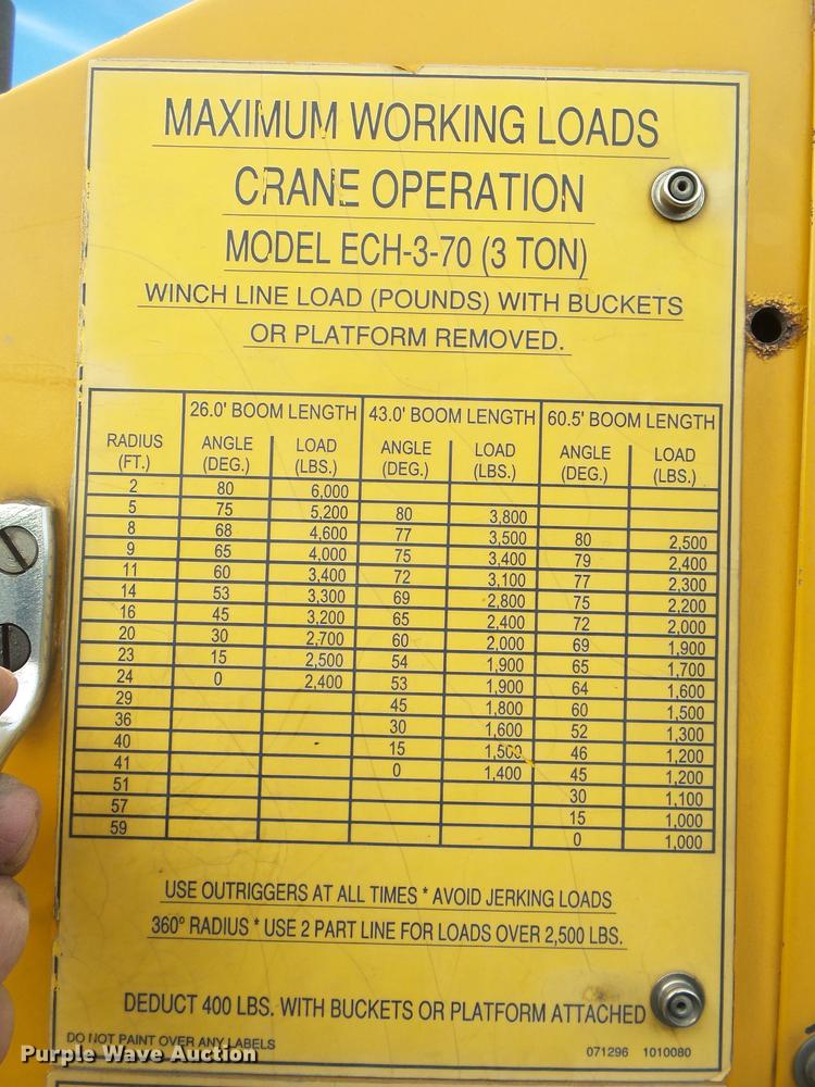 image for item DB7373 1998 International 4900 bucket truck