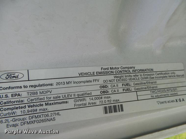 image for item DB7375 2013 Ford F350 Super Duty SuperCab utility bed pickup truck