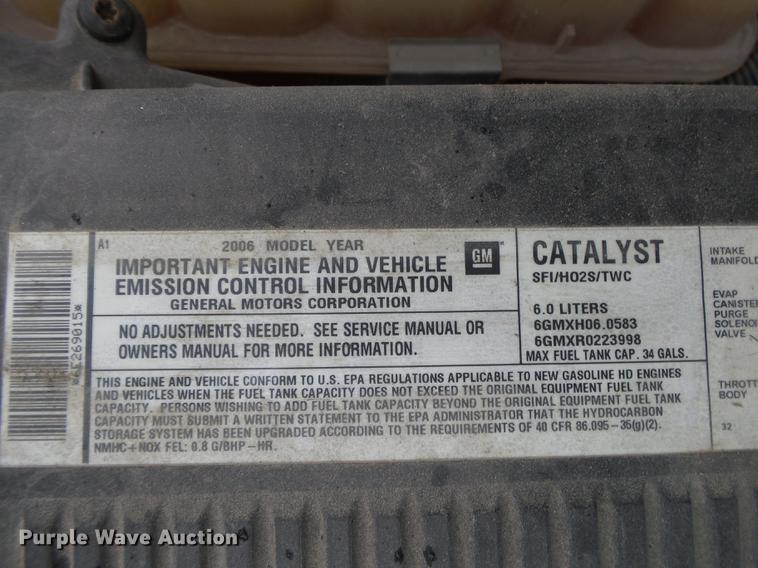 image for item DB7379 2006 Chevrolet Silverado 2500HD Ext. Cab pickup truck