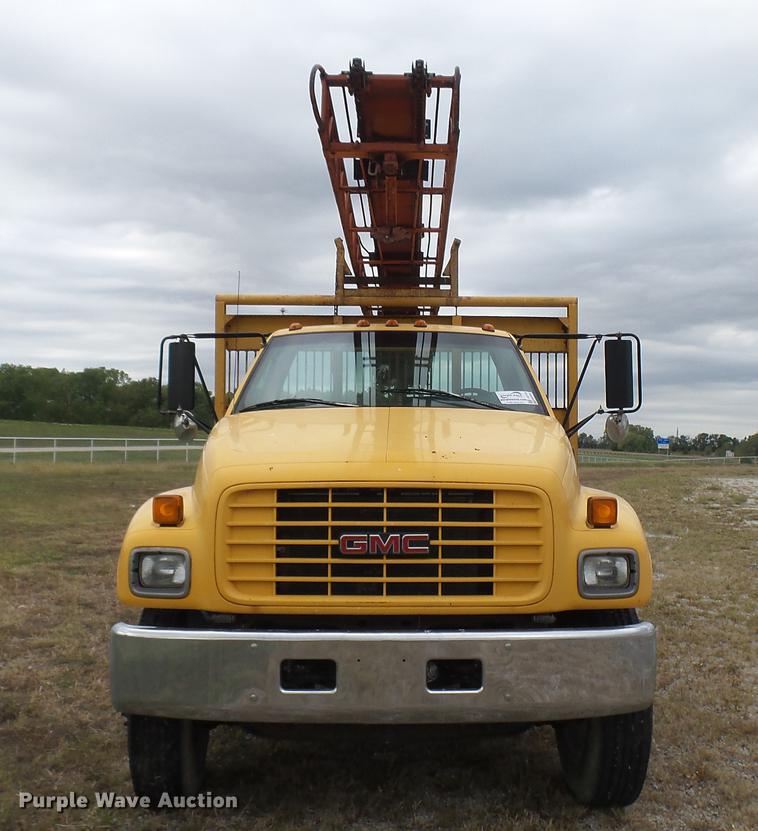 image for item DC1797 1997 GMC C7500 flat dump bed truck