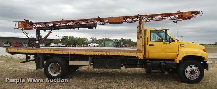 image for item DC1797 1997 GMC C7500 flat dump bed truck