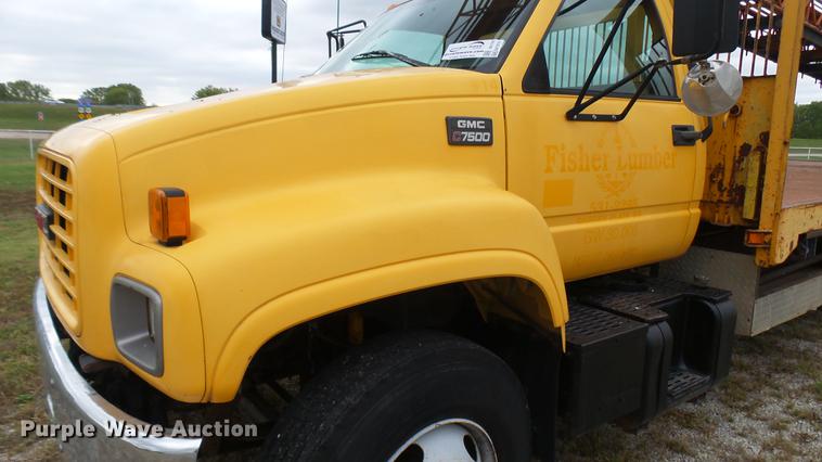 image for item DC1797 1997 GMC C7500 flat dump bed truck