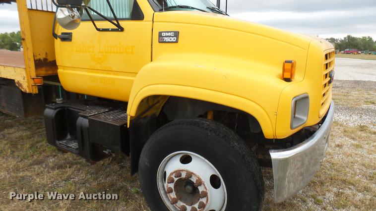 image for item DC1797 1997 GMC C7500 flat dump bed truck