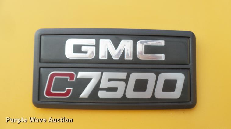 image for item DC1797 1997 GMC C7500 flat dump bed truck