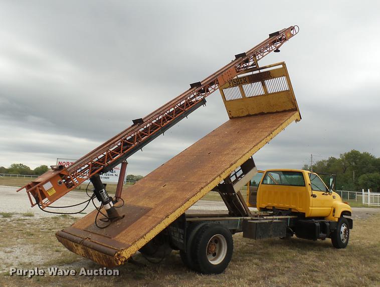 image for item DC1797 1997 GMC C7500 flat dump bed truck