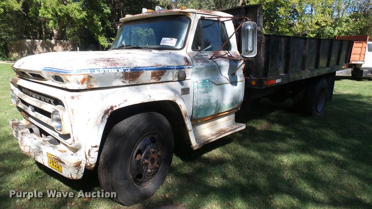 image for item DC1807 1966 Chevrolet 60 flatbed truck