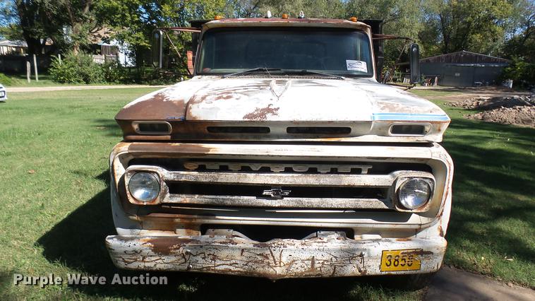 image for item DC1807 1966 Chevrolet 60 flatbed truck