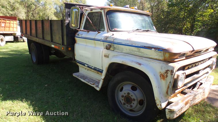 image for item DC1807 1966 Chevrolet 60 flatbed truck