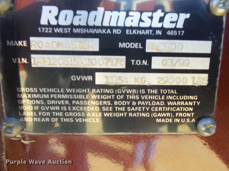 image for item DC3795 1999 Monaco Monocoque RV