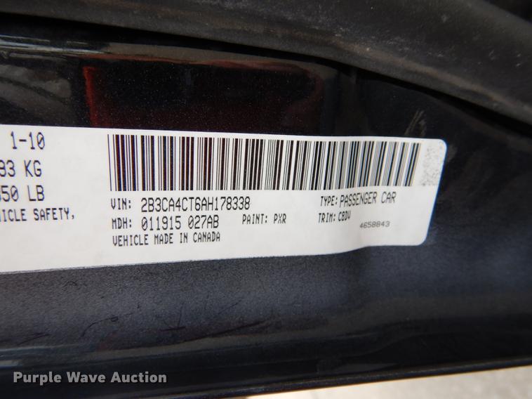 image for item DD0801 2010 Dodge Charger