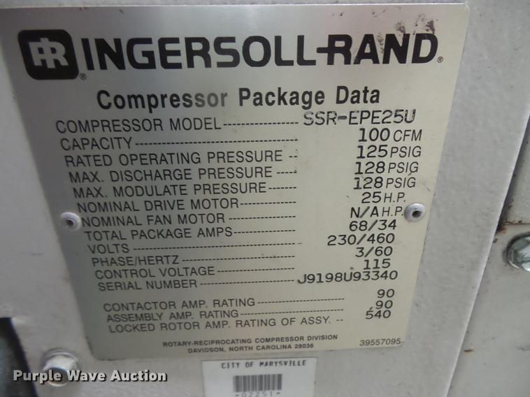 image for item DE9411 Rotary screw air compressor