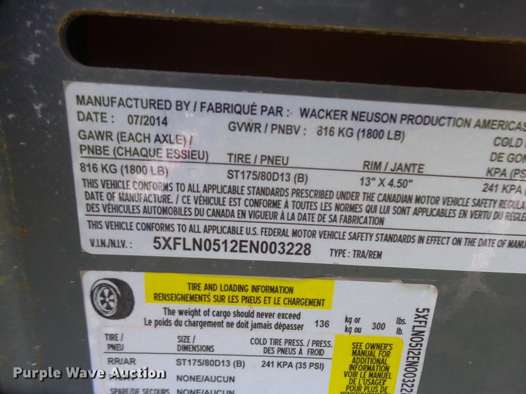 image for item DP9654 2014 Wacker LTN6 light plant