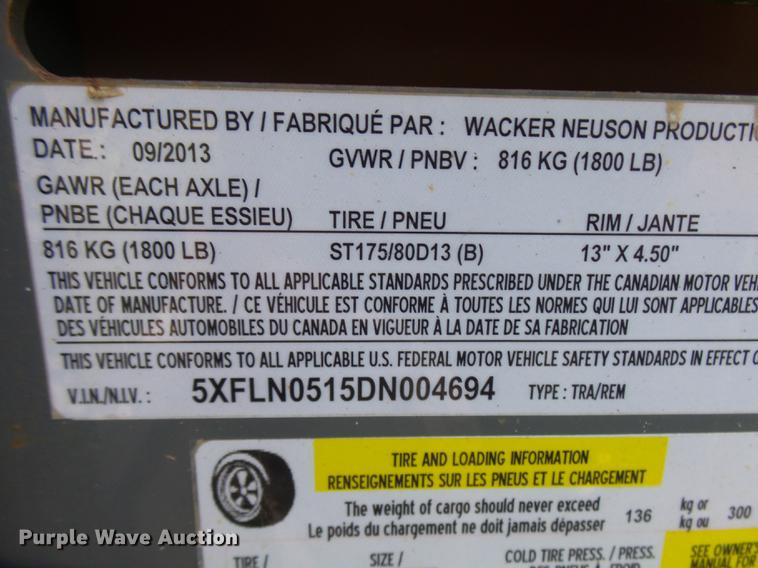 image for item DP9655 2013 Wacker LTN6 light plant