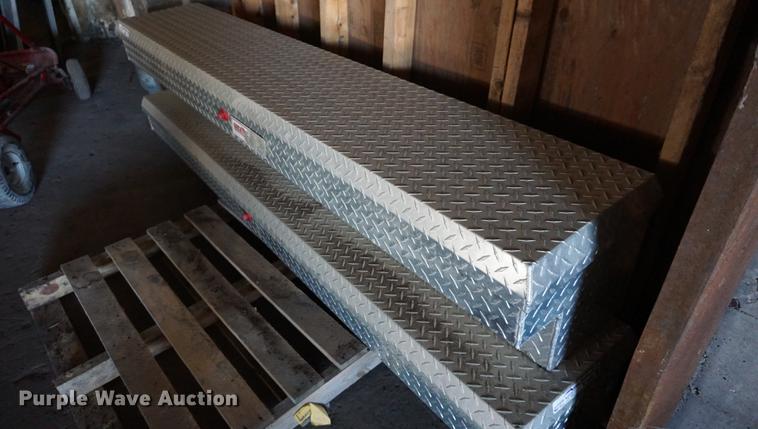 image for item DS9361 (2) aluminum tread plate bed rail toolboxes