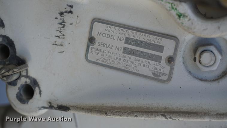 image for item DS9365 1977 Johnson 35 outboard motor