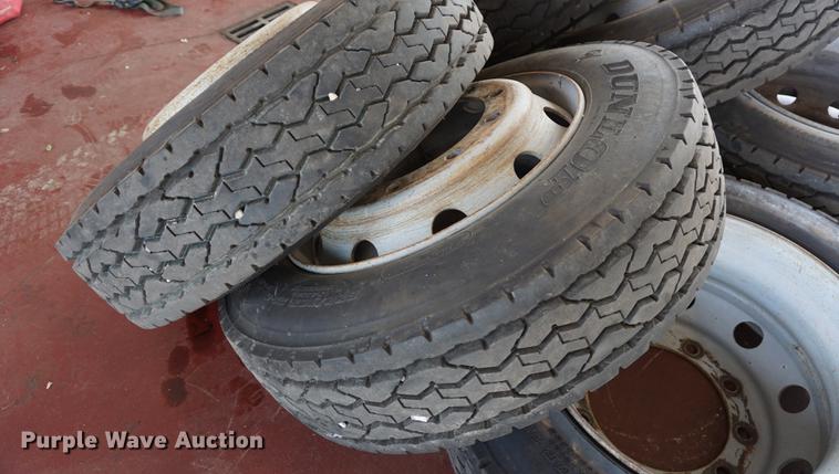 image for item DS9398 (6) 225/70R22.5 tires and wheels