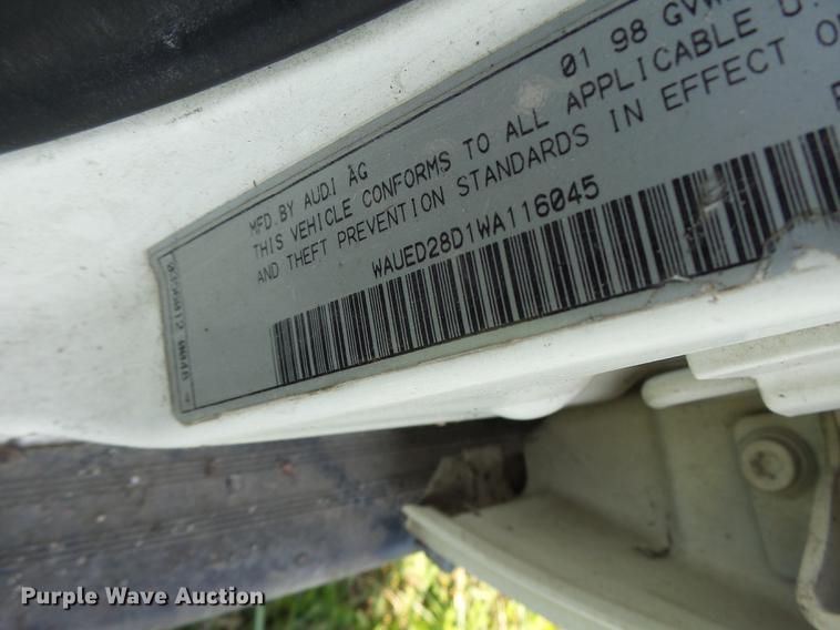 image for item DT9965 1998 Audi A4