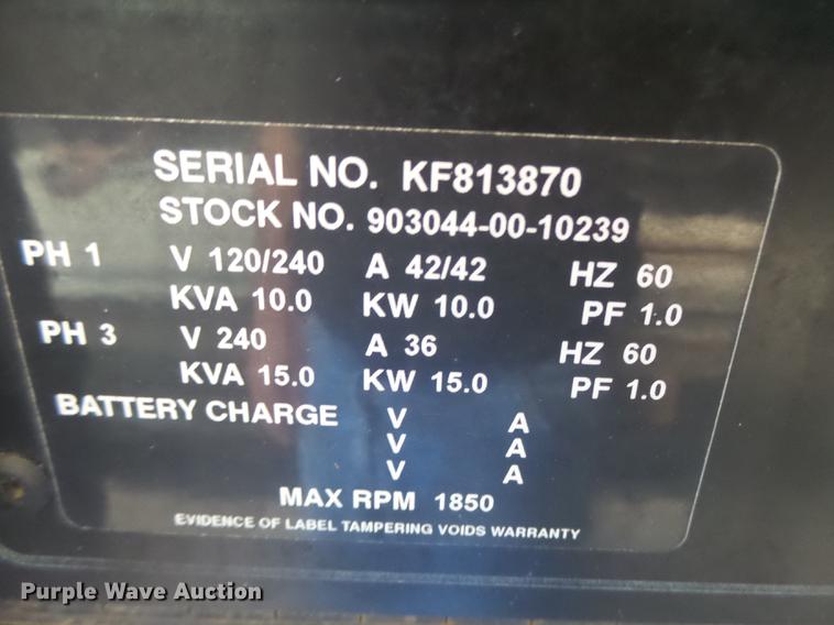 image for item DT9986 Miller Air Pak AC/DC welder/generator