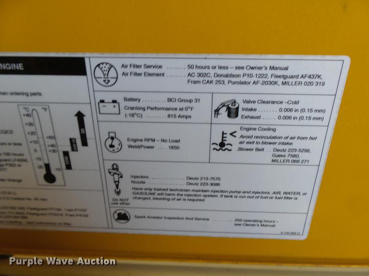 image for item DT9986 Miller Air Pak AC/DC welder/generator