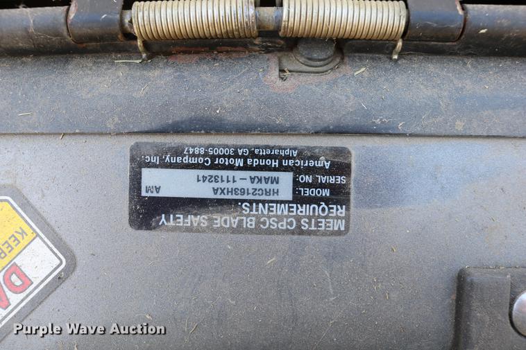 image for item DW9982 Honda HRC2163HX4 push mower