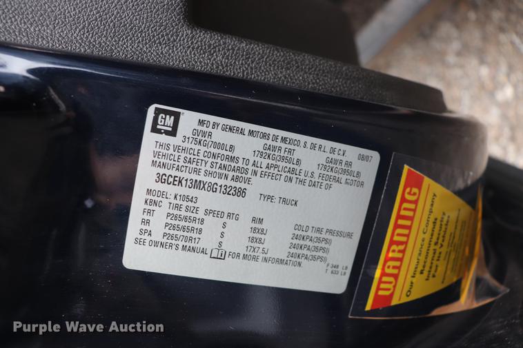 image for item ED9638 2008 Chevrolet Silverado 1500 Crew Cab pickup truck