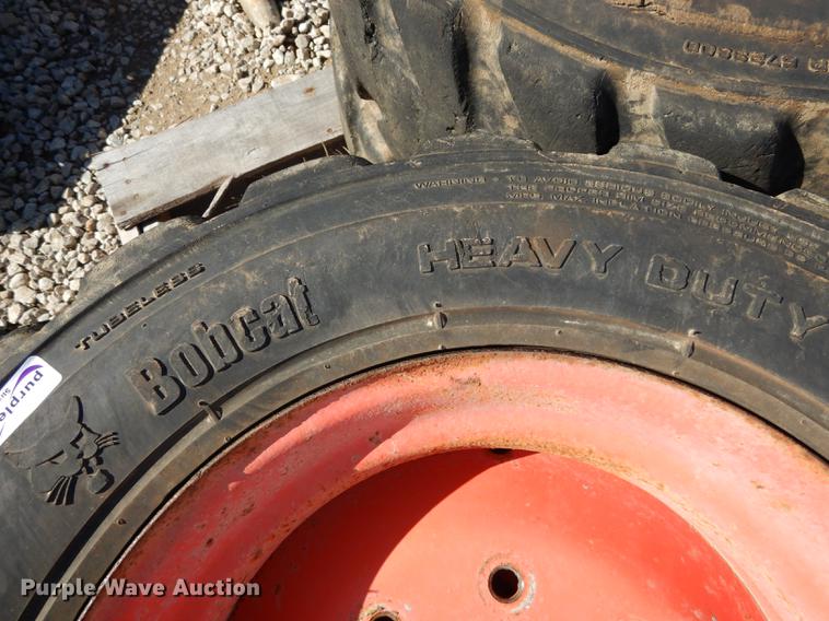 (4) Bobcat 1016.5 foamfilled tires and wheels in Olathe, KS Item
