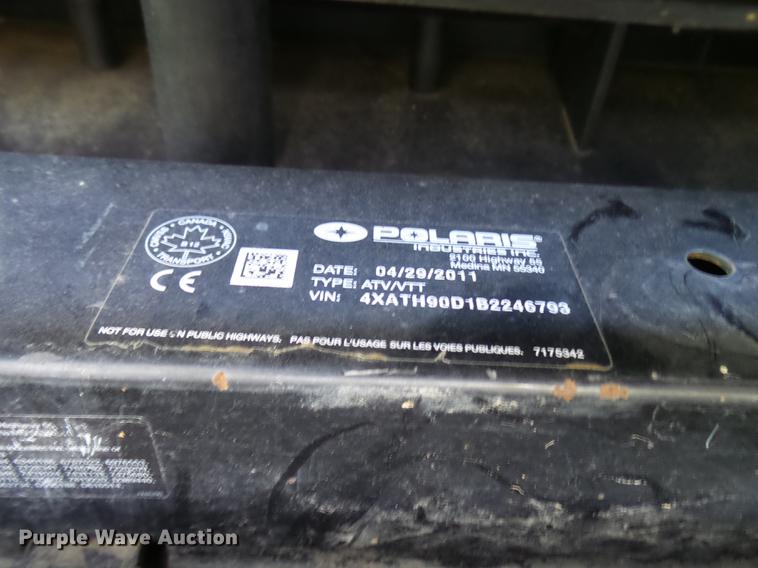 image for item K1762 2011 Polaris Ranger 900 utility vehicle