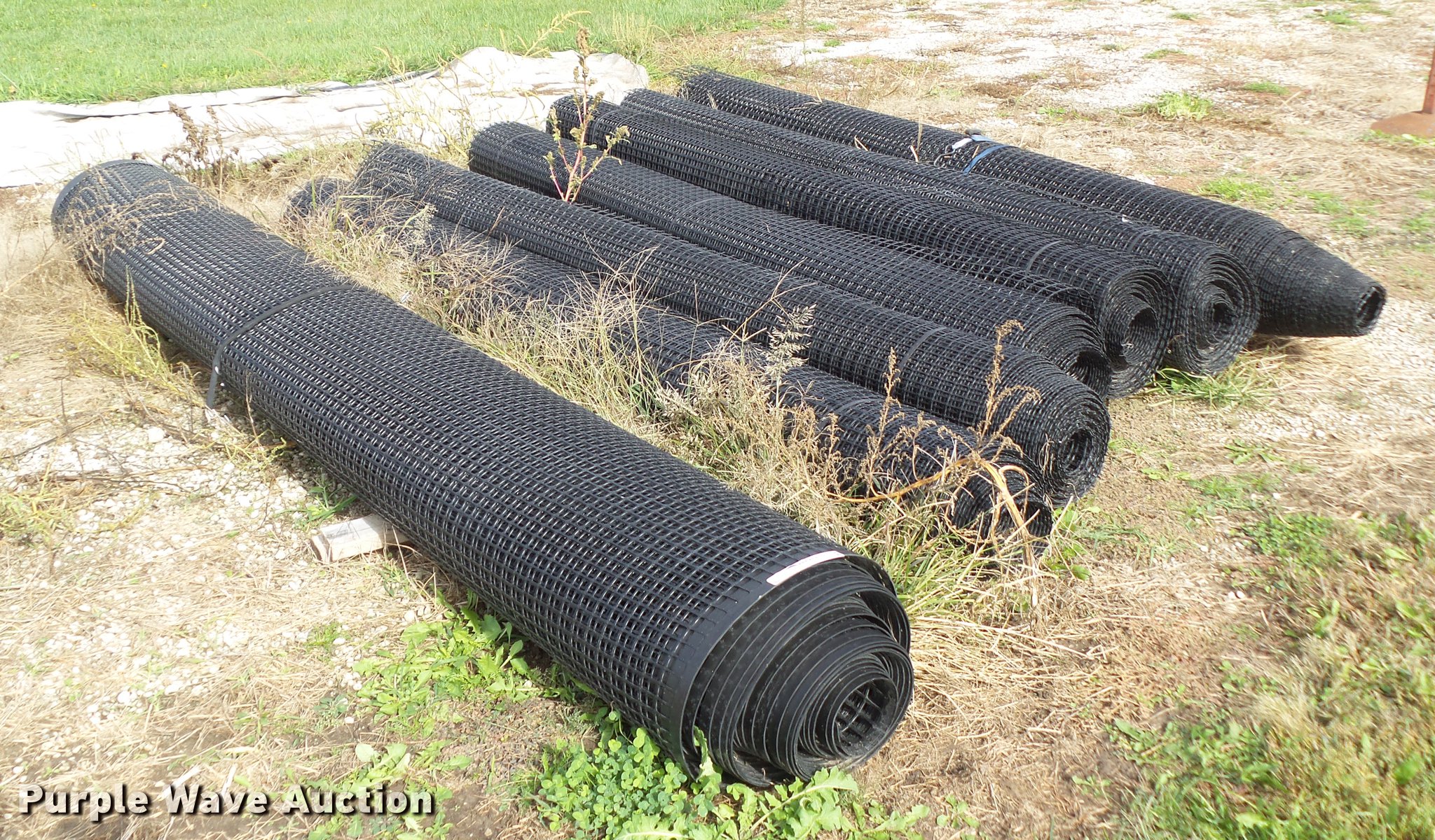 Geogrid soil stabilization mat in Swan, IA Item DH9495 sold Purple Wave