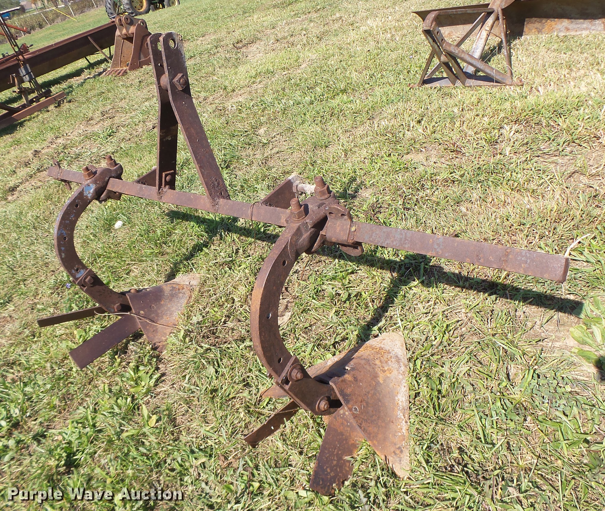 Two bottom chisel plow in Fayette, MO Item DT9976 sold Purple Wave