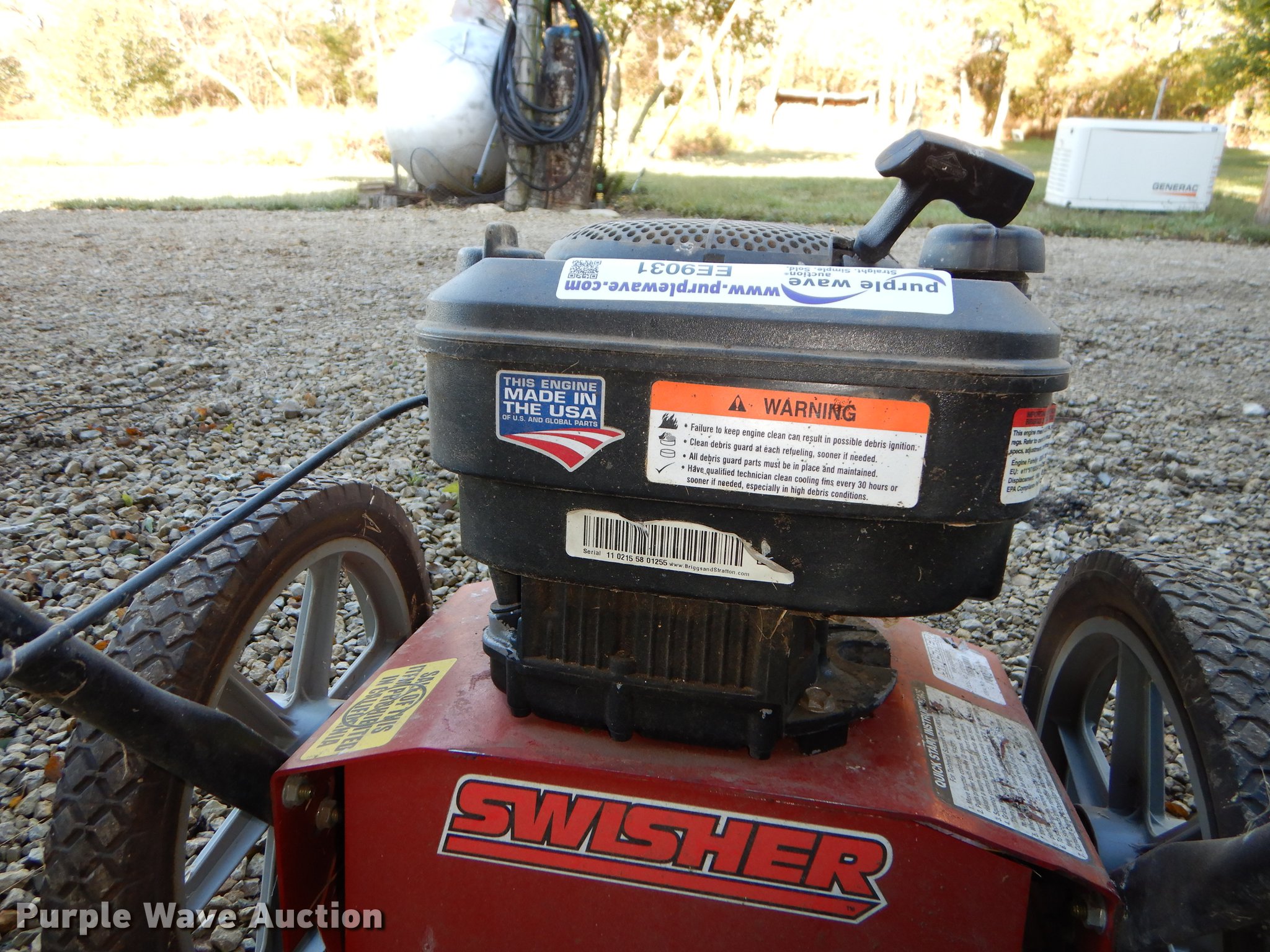 Swisher TrimNMow trimmer in Leonardville, KS Item EE9031 sold