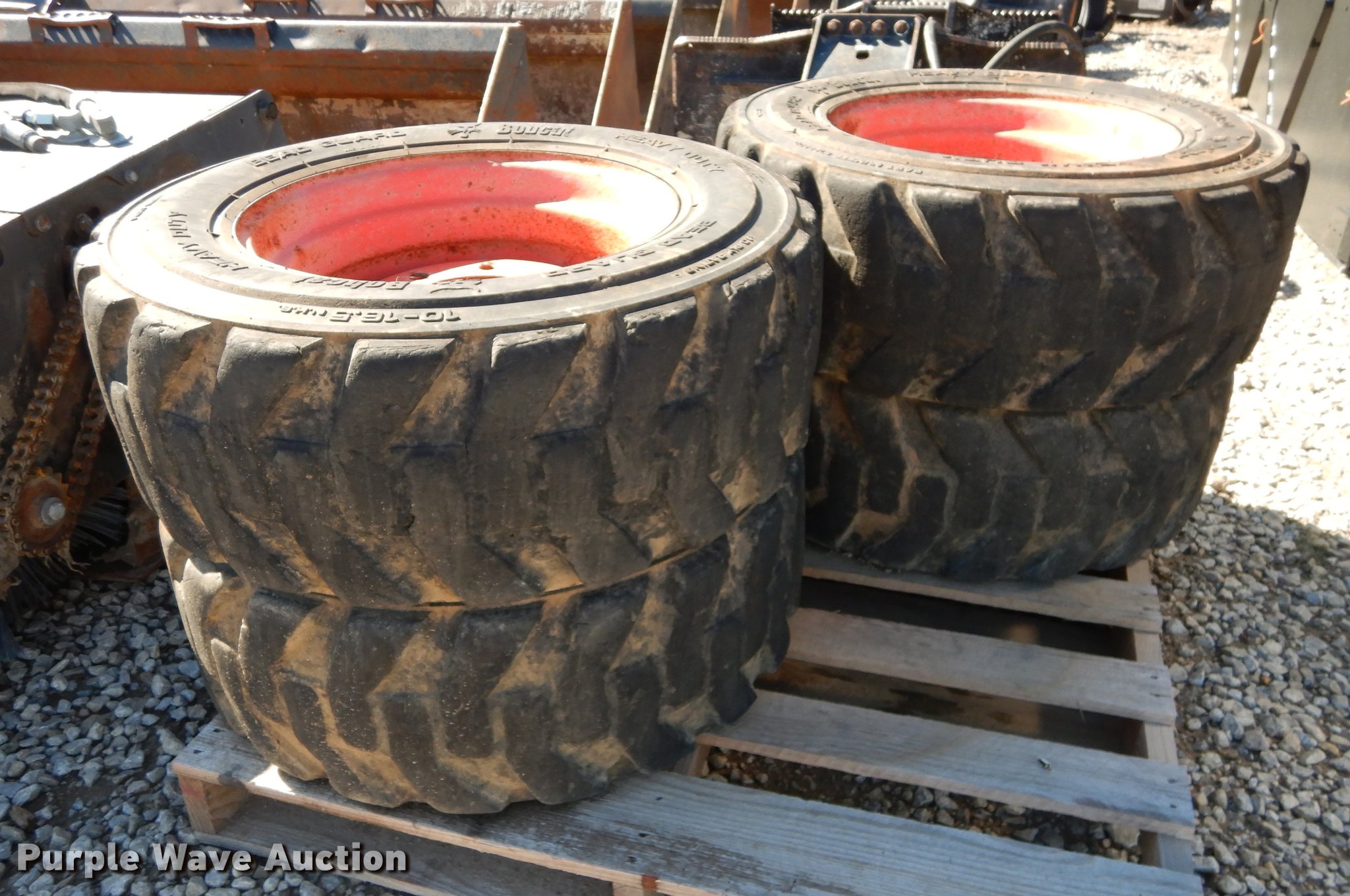 (4) Bobcat 1016.5 foamfilled tires and wheels in Olathe, KS Item
