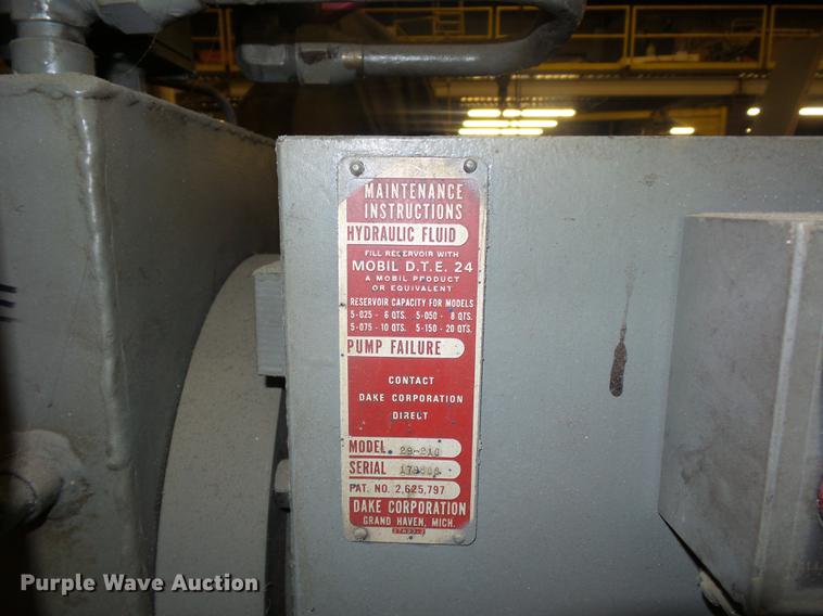 image for item DA0774 Dake 29-210 dozer