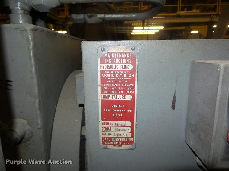 image for item DA0774 Dake 29-210 dozer