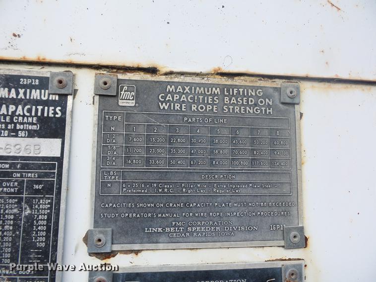 image for item DA0776 Link Belt crane