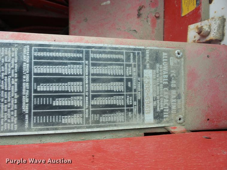 image for item DA0776 Link Belt crane