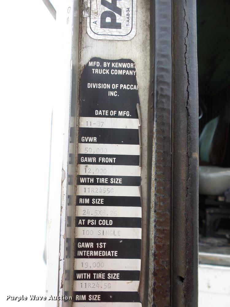 image for item DA0800 1988 Kenworth T800 box truck