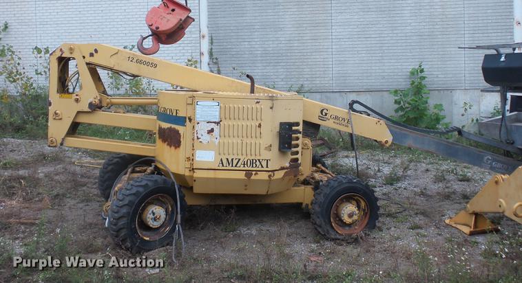 image for item DA0803 Grove AMZ40BXT boom lift